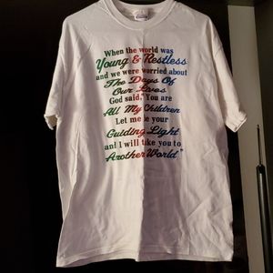 Adult size L (42-44) white t-shirt